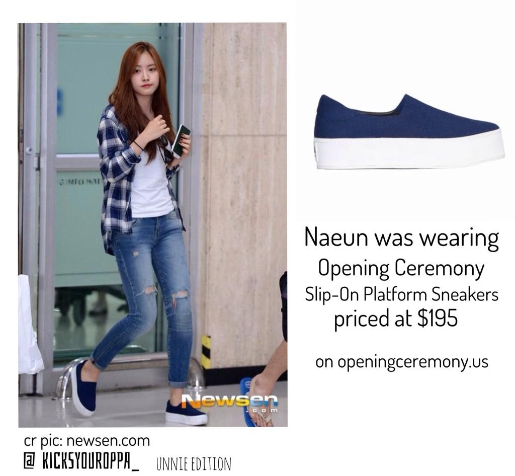 Opening ceremony slip on platform sneakers 2025