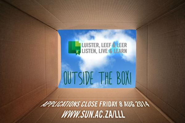 Only 4 more days to apply 4 #LLL2015! sun.ac.za/LLL  <a href="/WCluster/">Wimbledon Cluster</a> @ValidusKluster <a href="/amaMaties/">amaMaties Cluster</a> <a href="/VicMeyrCluster/">VicMeyr Cluster</a>