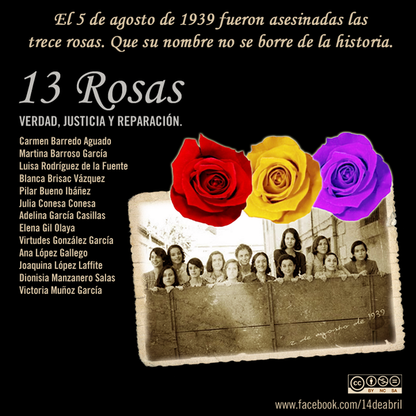 ecorepublicano's tweet photo. #13Rosas su nombre no se borrará de la historia. RT.
https://t.co/wRhxmE41pp http://t.co/LmQi9io8pQ