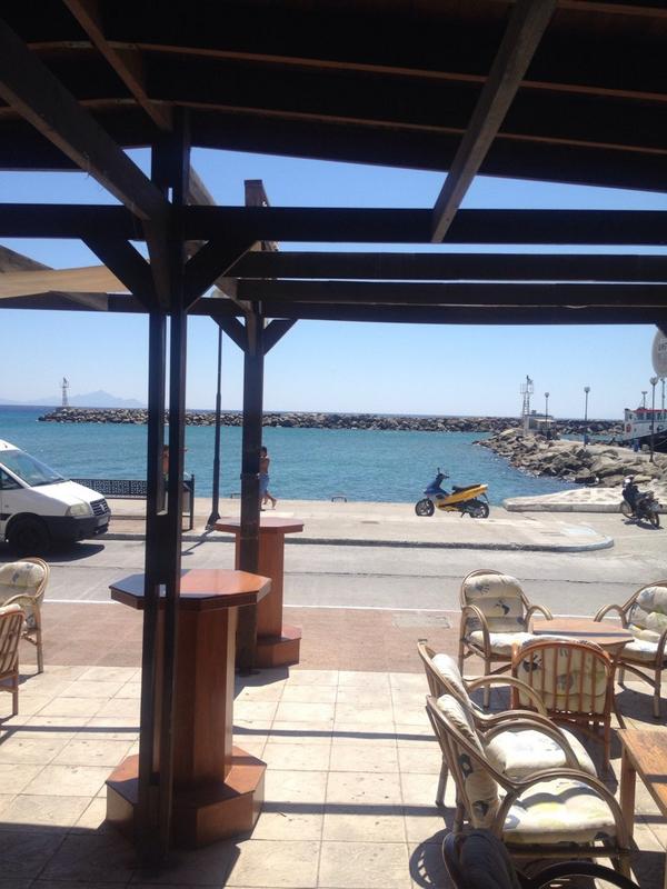 CrackersBar's tweet photo. Another hot one today in Kardamena, Kos. Get yourself down to the bar we're open from 12pm #crackersbar http://t.co/xHO7ePXqf0