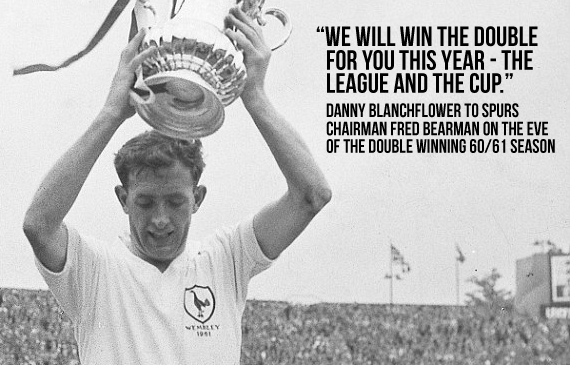 SpursQuotes's tweet photo. Danny Blanchflower's prediction before the 1960/61 season http://t.co/D41gep7xta