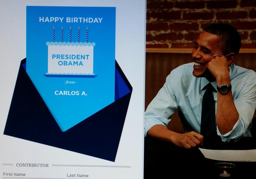 Ayer estuvo de cumpleaños nuestro presidente, Barack Obama. Son 53 años, Happy Birthday Mr President. 