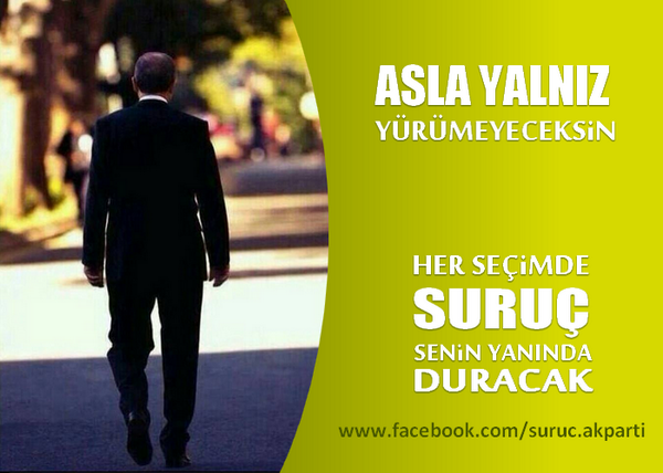 AKPARTISURUC's tweet photo. Asla Yalnız Yürümeyeceksin Uzun Adam...
Her Seçimde Herzaman Suruç Senin Yanında Duracak.
@egilmezyusuf @m_yavuz63 http://t.co/1E2rs11613