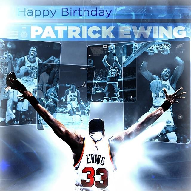 Happy birthday to one of the greatest baller of our time...Patrick Ewing 