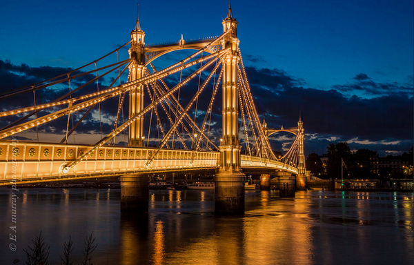 Londonist's tweet photo. Albert Bridge in all its glory, by e.a.murray on Flickr -> http://t.co/PPJOOaEPCy http://t.co/oCrQDfZMzt