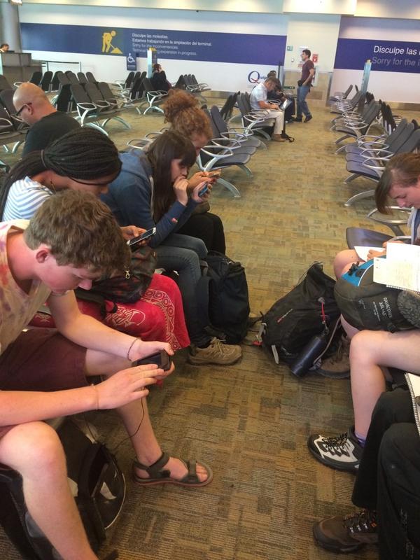 EcuadorBCFP's tweet photo. Checked in at Quito, waiting at gate. Masses of pre reading to do on the plane however where there's wifi... http://t.co/ctGYj0ttEN
