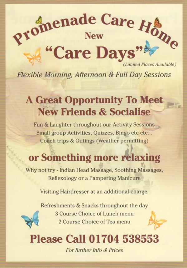 PromCareHome's tweet image. We are pleased to announce our new "Care Days" sessions.

#daycare #AdultDayCare
