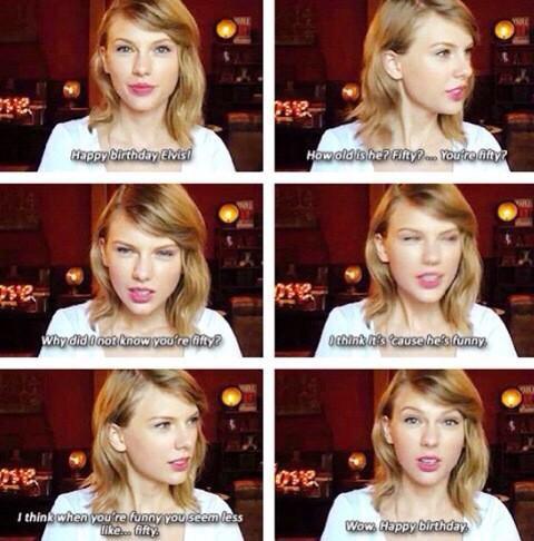 Taylor wishes Elvis Duran a Happy 50th Birthday. Shes so cute <13 Taylor Swift 