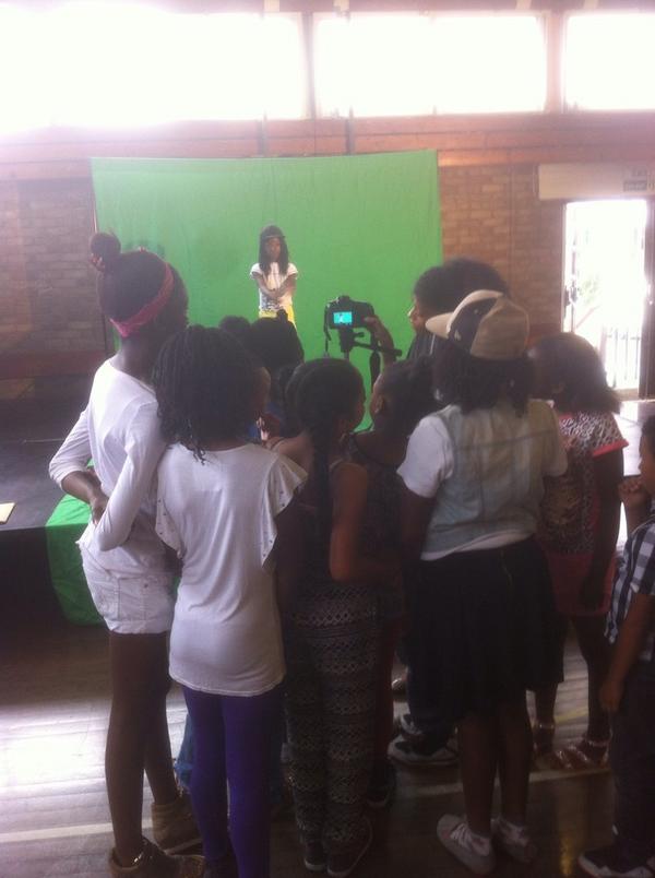 Fun working with a green screen this wk, sign up for final session next wk 07944545169. Pls share <a href="/LewishamCouncil/">Lewisham Council</a>