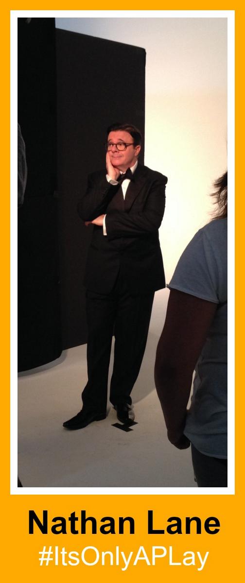 ItsOnlyAPlay's tweet image. Doesn't Nathan Lane look dapper? #ItsOnlyAPlay #Broadway