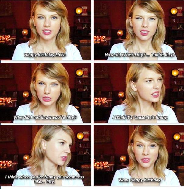 Taylor wishing Elvis Duran a happy birthday! Taylor Swift 