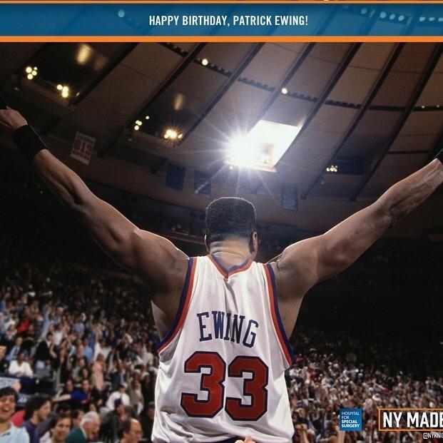 A huge happy birthday to Knicks legend Patrick Ewing! 