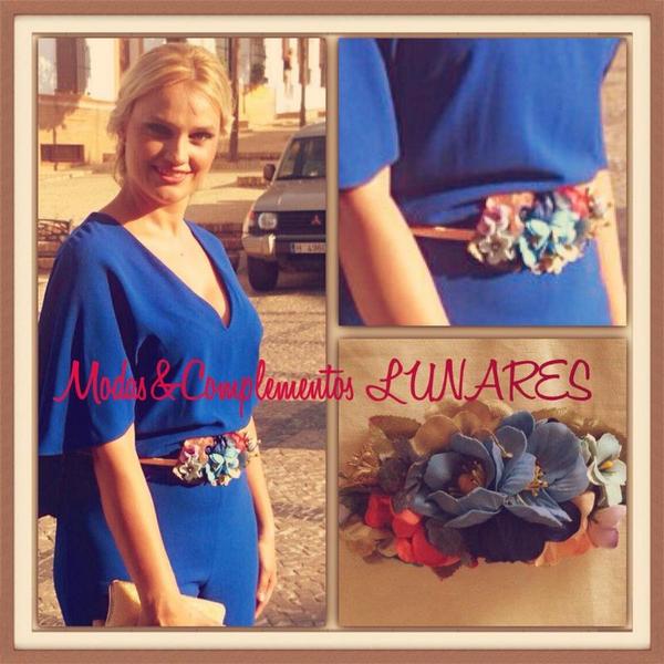 Rocío,una vecina de Palos optó x cinturón de flores para una ocasión muy especial.Gracias Rocío x confiar en Lunares