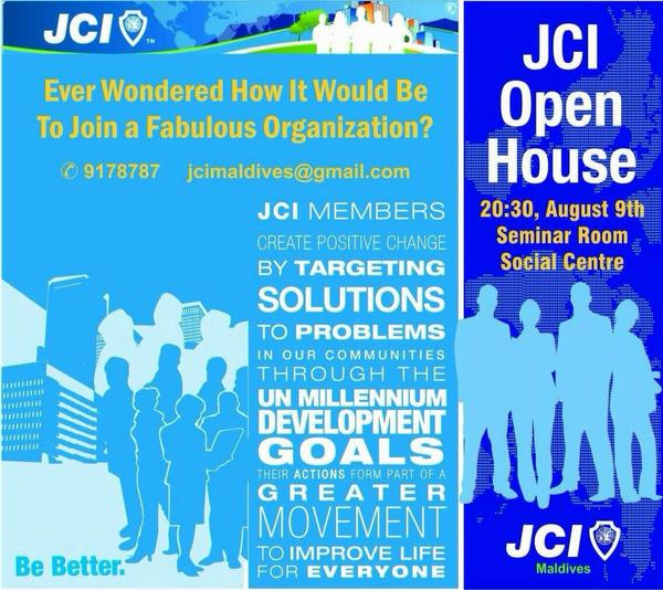 datsdawayitz's tweet image. @JCIMaldives Open House #9thAug