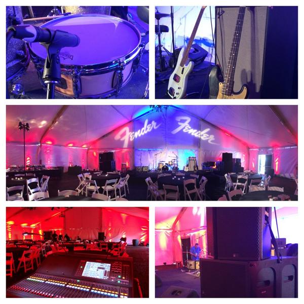 LinearProd's tweet image. Working a show for Fender Guitars this week. Fun gig!