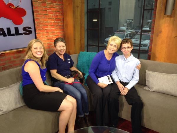 Behind the scenes with Ann Rohmer on <a href="/CP24AHC/">Animal House Calls</a>! Thanks so much for having us Ann!