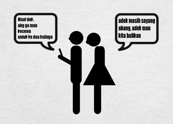 Makanya adek jangan selingkuh !!