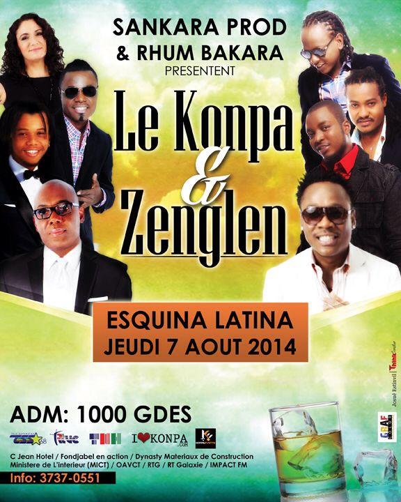 FestivalBikini's tweet photo. LE KONPA et ZENGLEN vous donne rendez-vous ce jeudi 7 août à ESKINA LATINA pour une soirée à une autre pareille http://t.co/EB7Q1mRu44