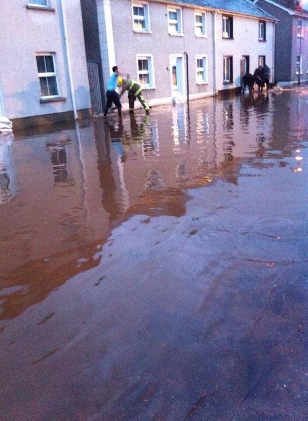 barrabest's tweet photo. Hammond Street in Moneymore, County Derry, taking a hammering with the rain this evening. Photos via @hughmccloy http://t.co/cGaZwdvLrM