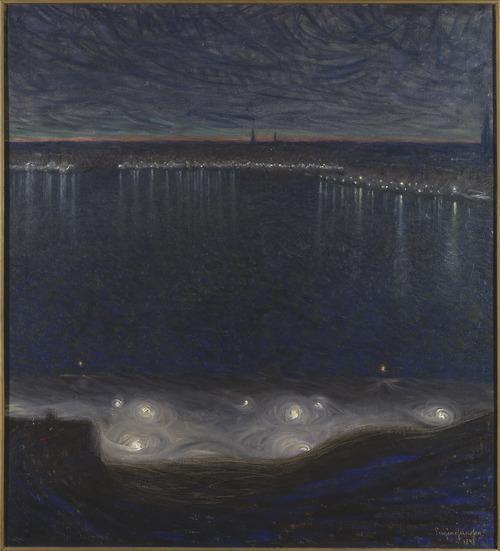 hutterdesign's tweet photo. EUGENE #JANNSON " Riddarfjärden i Stockholm " (1898)  #Stockholm #art #noche #artwit #twitart #iloveart #swedish http://t.co/whTYDtwvuH