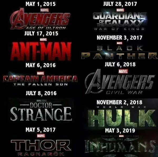 MOVIEMEMORlES's tweet photo. Marvel Movies Show Dates http://t.co/WZw9EgBb3A