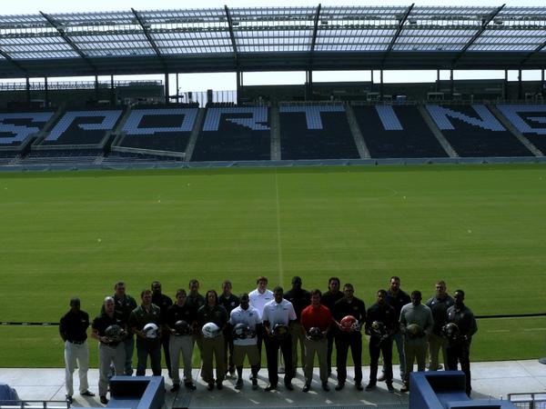 D2FBChampKC's tweet photo. @TheMIAA held their football media day @SportingPark. We are just weeks away from kicking off the @NCAADII season! http://t.co/Kf2ROg4dco