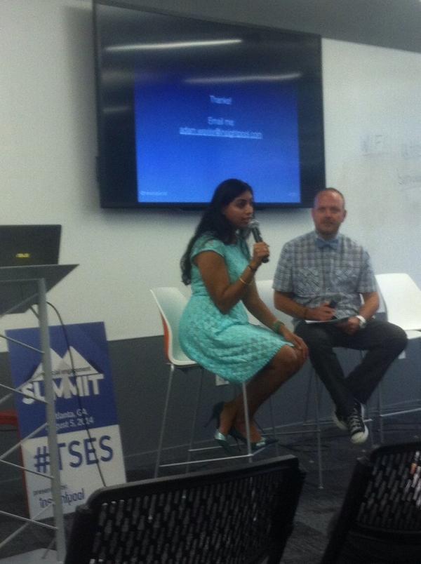 Our own <a href="/KashiSehgal/">Kashi Sehgal</a> repping at @insightpool Social Engagement Summit #TSES