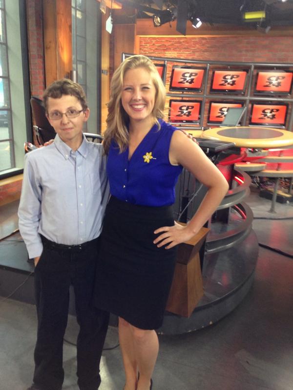 Jamie Irvine and Brittany Russell getting ready for Animal House Calls! Tune in at 7pm! <a href="/CP24AHC/">Animal House Calls</a>