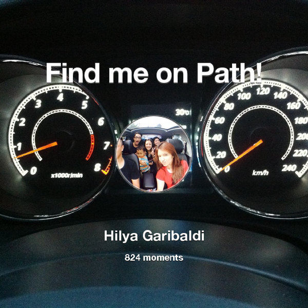 HilyaGaribld's tweet photo. I've shared 824 memories with my friends on #Path - see them now at http://t.co/ZHcXBGfS07! #thepersonalnetwork http://t.co/cRR9b2ahYS