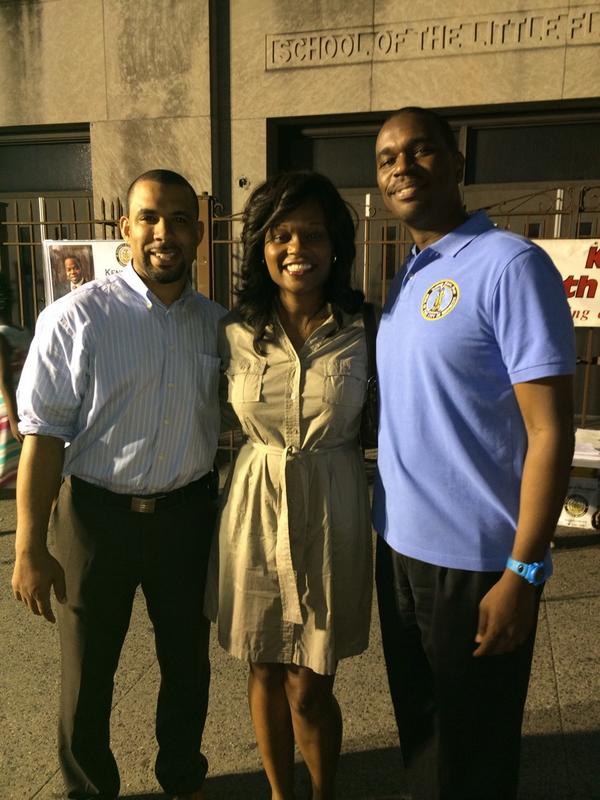 AMBichotte's tweet photo. Some more moments from tonight's #NationalNightOut with the 67th precinct! #fightforsafety  #communitydevelopment http://t.co/c69VPyhJvU