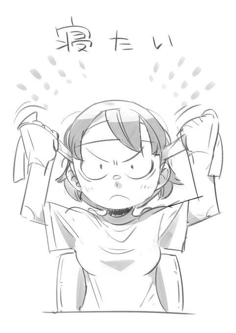 お絵描き:今日も一日 