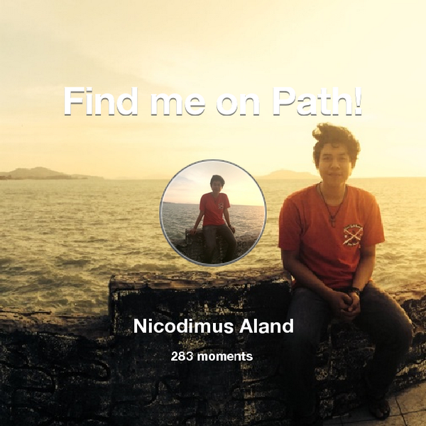 Niclandtra's tweet photo. I've shared 283 memories with my friends on #Path - see them now at http://t.co/uetfNKiarZ! #thepersonalnetwork http://t.co/10kwJDk8J8