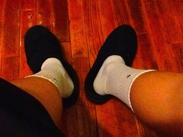 KOTD
Polo socks
Slippers 
Lazy day 😂😂