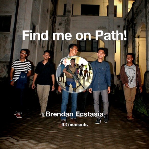 BrendEcstasi's tweet photo. I've shared 93 memories with my friends on #Path - see them now at http://t.co/a7BB2dgrbC! #thepersonalnetwork http://t.co/D7V9VqNyX1