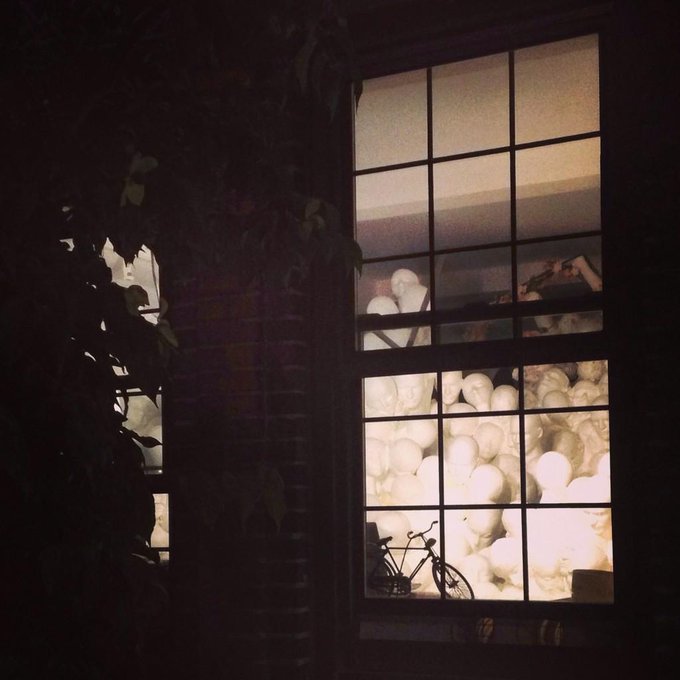 Someone filled a whole room of an apartment w a creepy mannequin party just for peeping tom's like me<a href="/tag/nyc"class="tags"><span>#nyc</span></a><a href="/tag/peeping"class="tags"><span>#peeping</span></a>