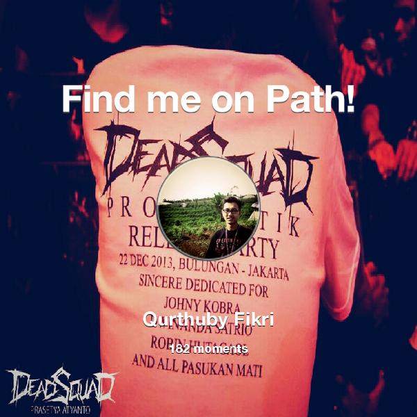 kakikanan's tweet photo. I've shared 182 memories with my friends on #Path - see them now at http://t.co/8nF5SfBQDz! #thepersonalnetwork http://t.co/28DJRXVMe2