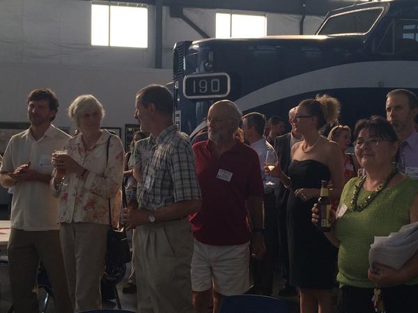 PDXCityClub's tweet photo. Thx to Oregon Rail Heritage Center for hosting #KeepPortlandMoving #CivicDrinks tonight! http://t.co/qvteUUN7OH