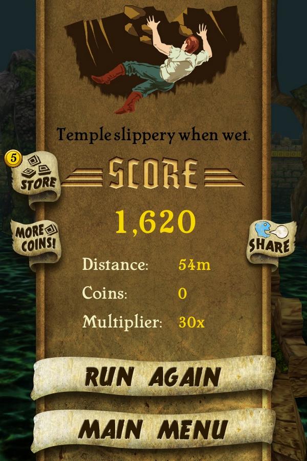 TabooAmy's tweet photo. I got 1,620 points while escaping from demon monkeys. Beat that! http://t.co/lz2hxO2Q0O #TempleRun http://t.co/cm5yLpFLQI