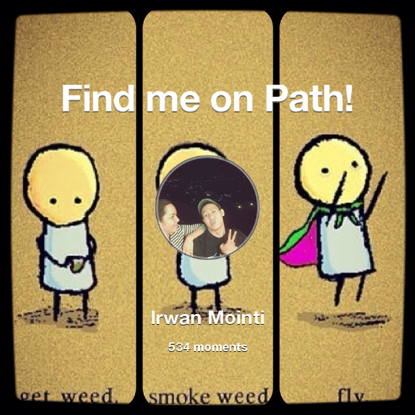 irwanto0's tweet photo. I've shared 534 memories with my friends on #Path - see them now at http://t.co/zDjxi3pbVA! #thepersonalnetwork http://t.co/TyHCYfWZ5N