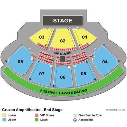 West Palm Cruzan Amphitheatre Seating Chart