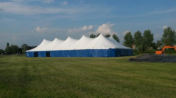 de tent staat!! #pjgupulling #montfoort