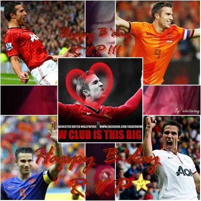 Happy birthday Robin Van Persie , all the best for you.. mmuah 
