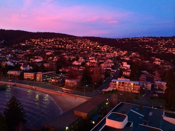 I have stayed here many times, never with this view ...This was this morning. Snow on the mountain.