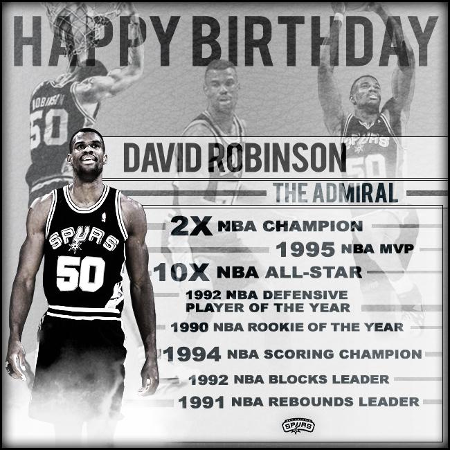 HAPPY BIRTHDAY David Robinson 