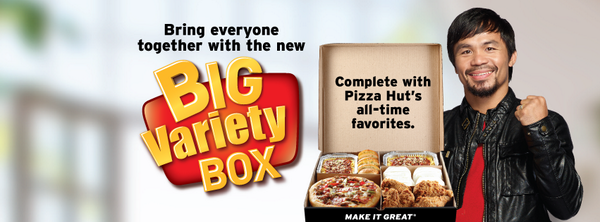 idaandu's tweet photo. β@pizzahutphils: Manny approves of this box! #PHBigBox http://t.co/E3LWpzGh7Sβ dang. Kfc overload.. But better