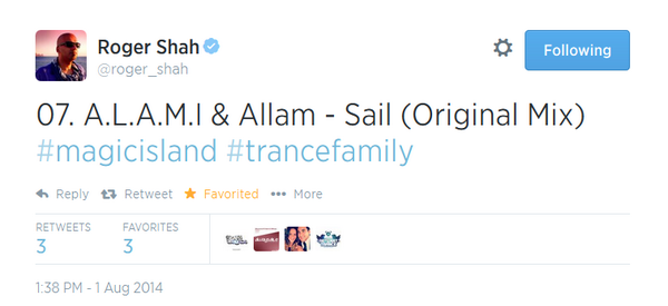 AllamOfficial's tweet photo. Massive support from the legend @SiedVanRiel in his radio show #Rielism132 http://t.co/PO73Egt4Y1