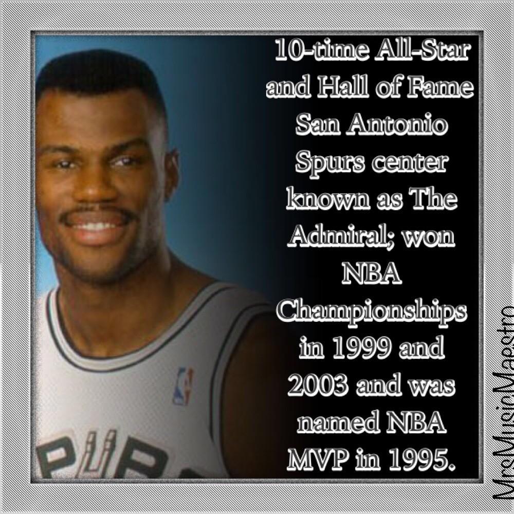 Happy 49th Birthday to David Robinson! 
