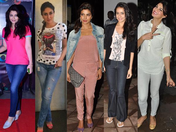 Aishwarya, Kareena, <a href="/priyankachopra/">PRIYANKA</a>, <a href="/ShraddhaKapoor/">Shraddha</a> ...Who looks the best in a laid-back look?bit.ly/V1aC2W