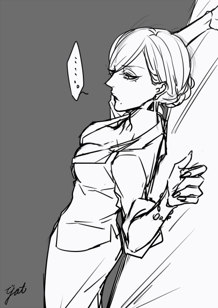 壁ドンにしようと思って描いていたけど途中で飽きた落書き。 