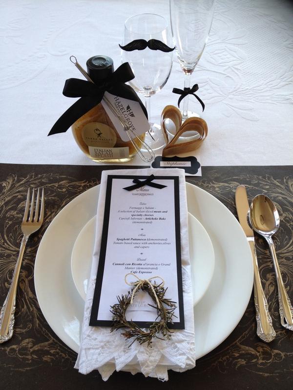 hazelgrove's tweet photo. A sneaky look at Friday night's table setting. #italiancooking #dining #melbourne http://t.co/4G4Hd807lf